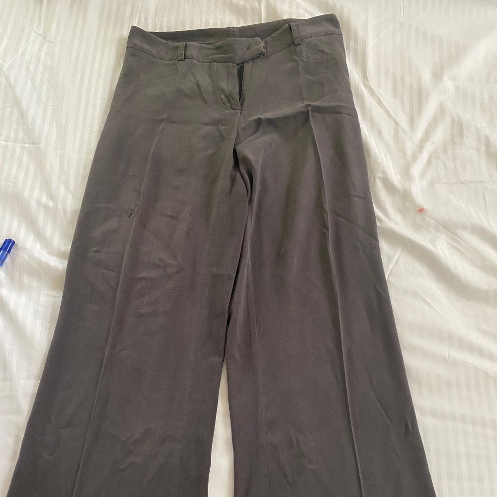 Cabi Charcoal Gray Silk Flannel (ALTERED)